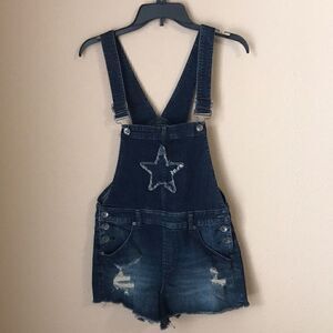 Blackheart Overalls Indigo Star Denim